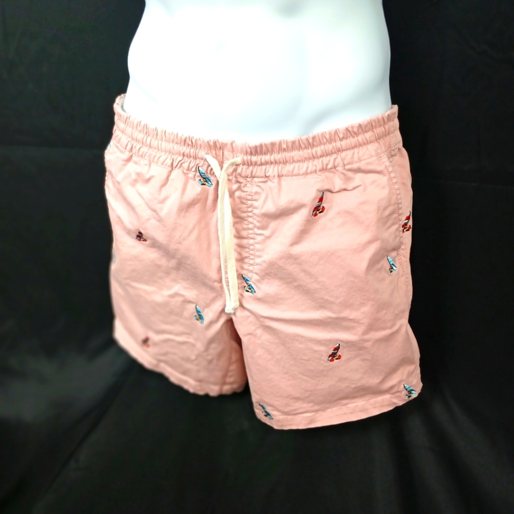 SIMON'S Pink Cargo Shorts with Elastic Waistband Size S